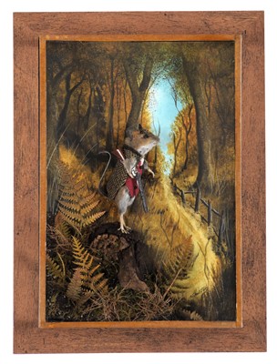 Lot 104 - Taxidermy: Anthropomorphic Game Keeper Mouse,...