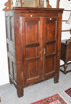 Lot 1393 - An OakTwo Door Cupboard, 106cm by 60cm by 169cm