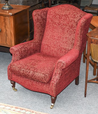 Lot 1173 - A Modern Wing Chair