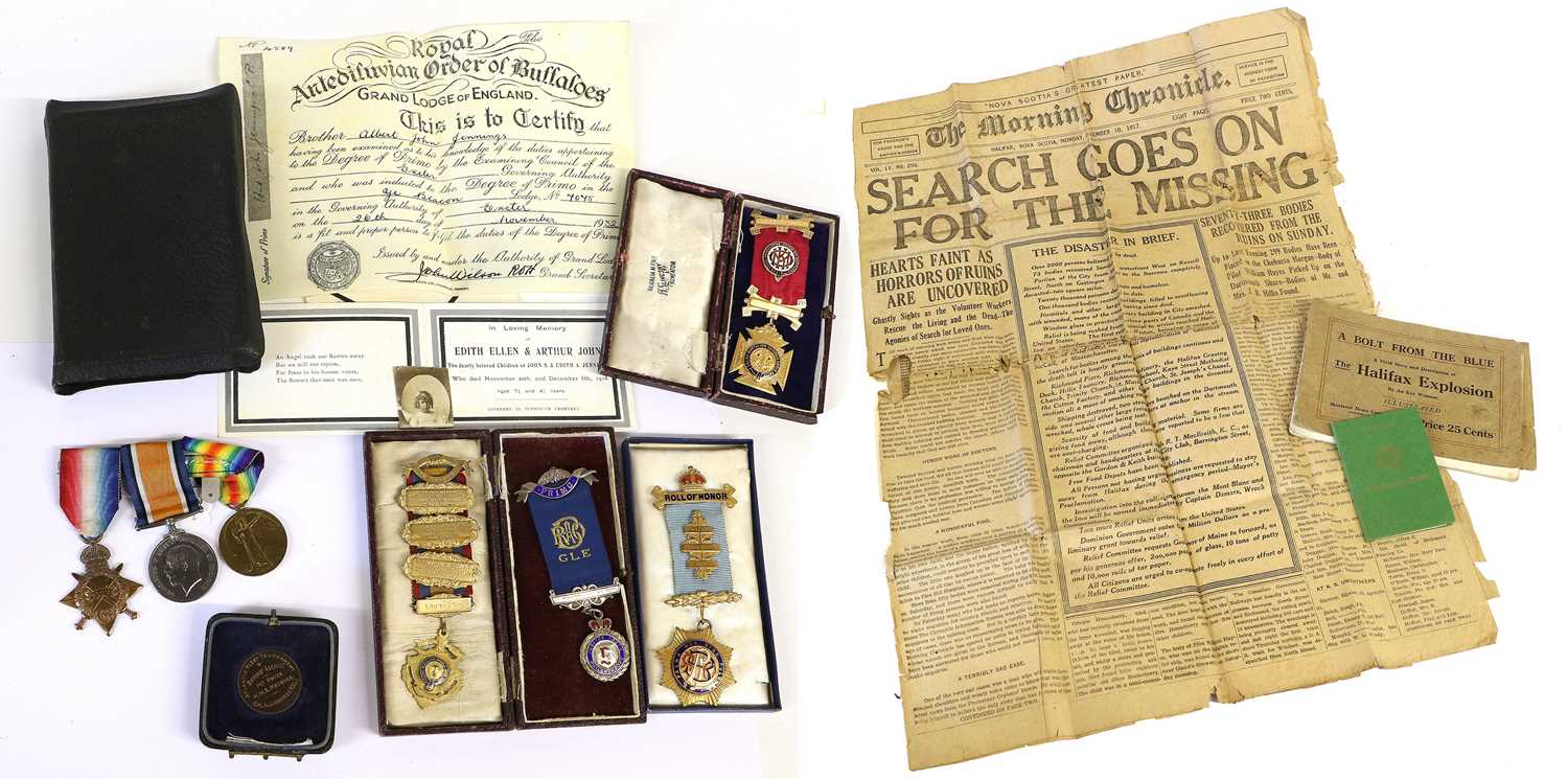 Lot 11 - A First World War Royal Marine Light Infantry...