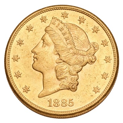Lot 324 - USA, 'Double Eagle' $20 1885S, San Fransico...