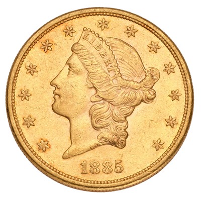 Lot 323 - USA, 'Double Eagle' $20 1885S, San Fransico...