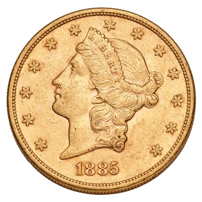 Lot 322 - USA, 'Double Eagle' $20 1885S, San Fransico...
