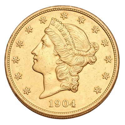 Lot 330 - USA, 'Double Eagle' $20 1904, Philadelphia...