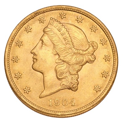 Lot 329 - USA, 'Double Eagle' $20 1904, Philadelphia...