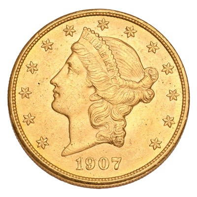 Lot 331 - USA, 'Double Eagle' $20 1907, Philadelphia...
