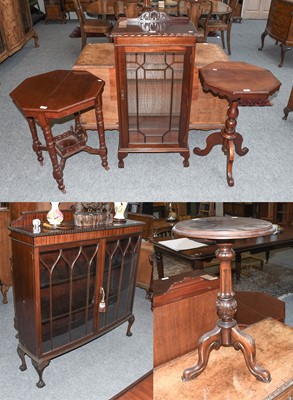 Lot 1299 - A Mahogany Display Cabinet, 123cm by 34cm by...