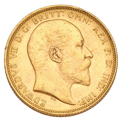 Lot 218 - Edward VII, Sovereign 1907M, Melbourne Mint;...