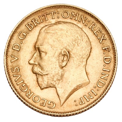 Lot 253 - George V, Half Sovereign 1914; near extremely...