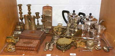 Lot 198 - Silver Plate, including a tea set and various...