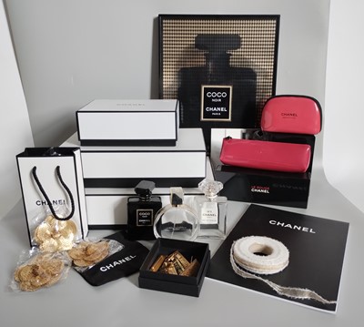 Lot 1015 - Chanel Parfums Display Items and Ephemera,...