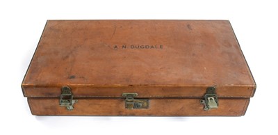 Lot 2002 - Early 20th Century Leather Cased Picnic Set,...