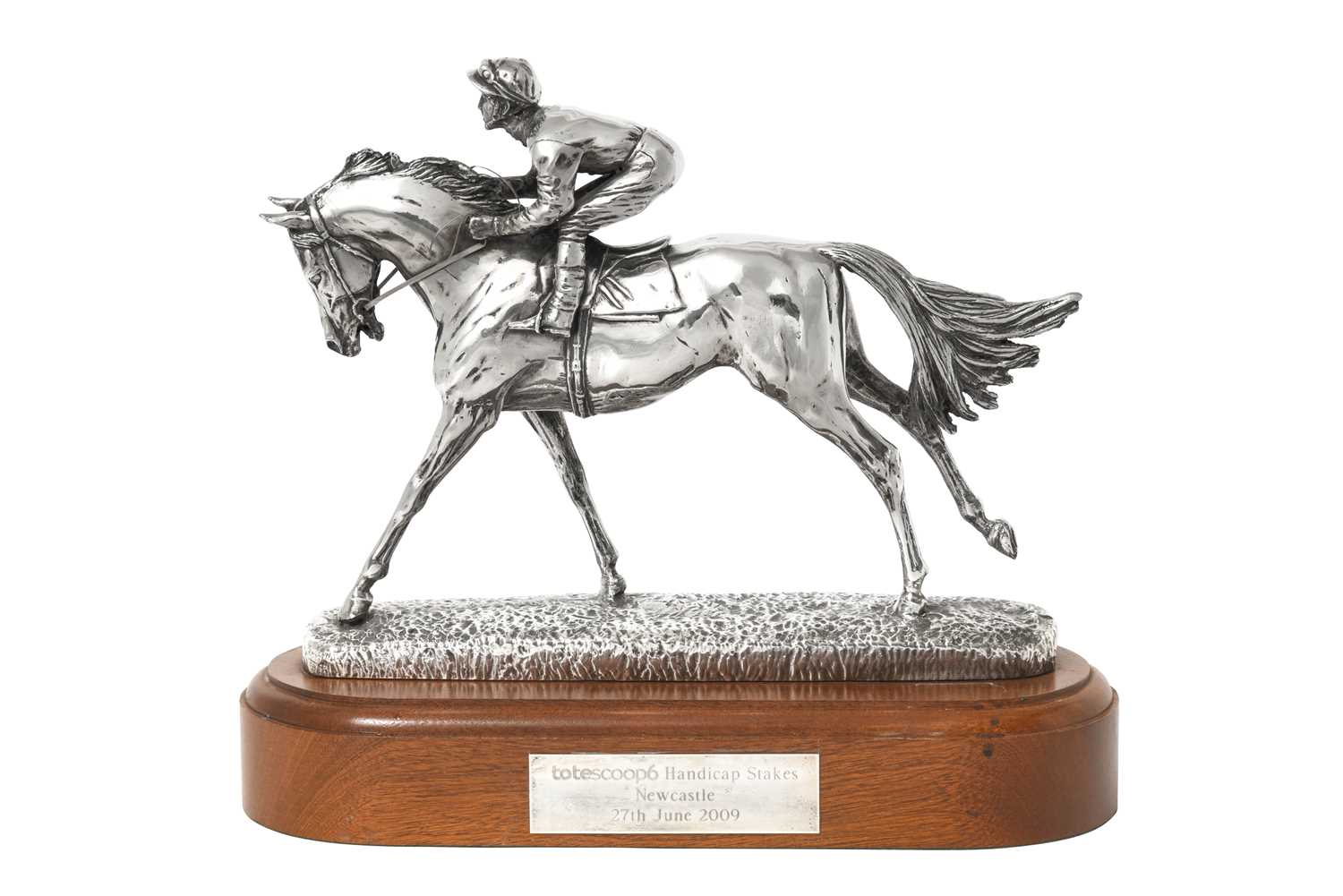 Lot 2310 - An Elizabeth II Silver Horse and Jockey Model