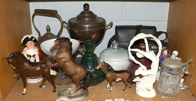 Lot 197 - Three Beswick Horses, Beswick Advertising Jug,...