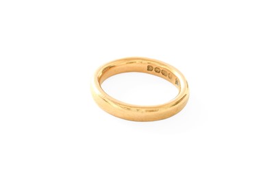 Lot 417 - A 22 Carat Gold Band Ring, finger size J1/2