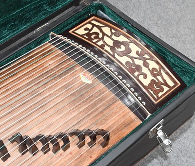 Lot 1419 - A Modern Chinese Guzheng, (zither) of recent...