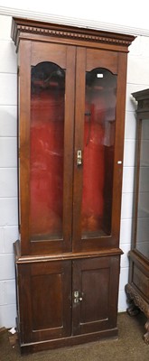 Lot 1360 - A Victorian Mahogany Glazed Gun Cabinet, 81cm...