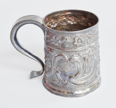 Lot 31 - A George II Silver Mug, Exeter, Marks Chased...