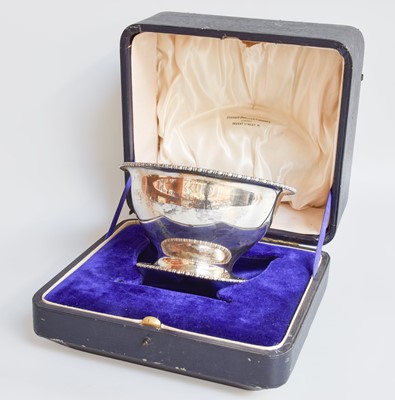 Lot 24 - A Cased George V Silver Bowl, by Atkin...