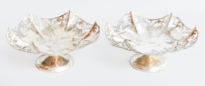Lot 26 - A Cased Pair of George VI Silver Bowls, by...