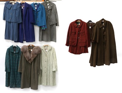 Lot 2006 - Circa 1950s Wool Coats and Other Items,...