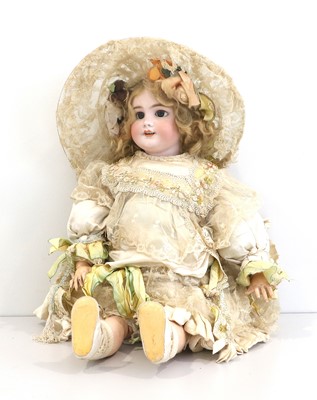 Lot A French Tete Jumeau Bisque Socket Head Bebe...