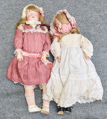 Lot 1107 - A Bisque Socket Head Doll, impressed GB, with...