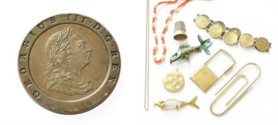 Lot 433 - A Quantity of Jewellery, including a coral and...