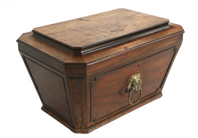 Lot 55 - A Regency Mahogany and Ebony Sarcophagus-Shape...