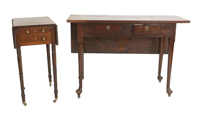 Lot 175 - A Regency Mahogany Dropleaf Side Table, early...