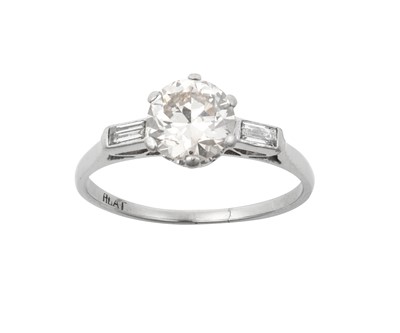 Lot 2229 - A Diamond Solitaire Ring the round brilliant...