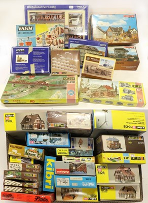 Lot 3265 - Kibri, Faller And Others HO Gauge A Collection Of Unmade Kit Buildings