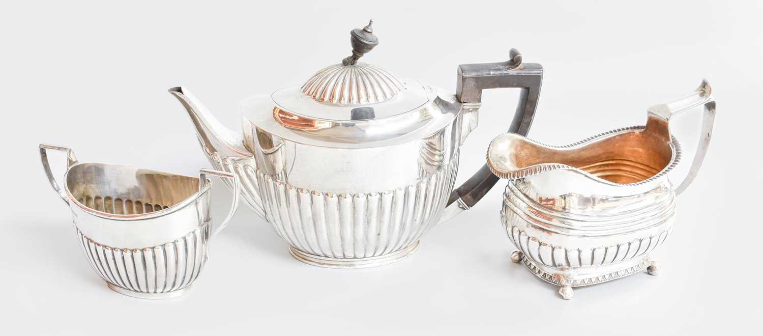 Lot 46 - A Victorian Silver Teapot and a George V Sugar-...
