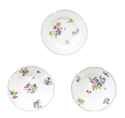 Lot 113 - A Meissen Porcelain Plate, circa 1750, of...