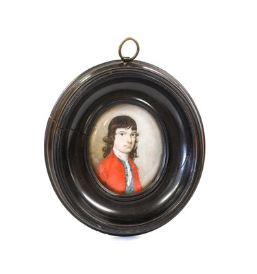 Lot 177 - English School (18th century): Miniature...