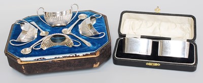 Lot 63 - A Cased Set of Four Victorian Silver...
