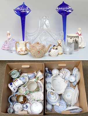 Lot 251 - Assorted Ceramics and Glass, including two...