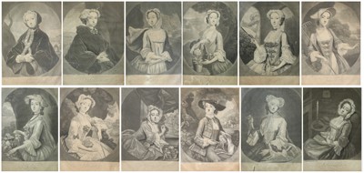 Lot 1141 - After Thomas Burford (c.1710-c.1779) A set of...