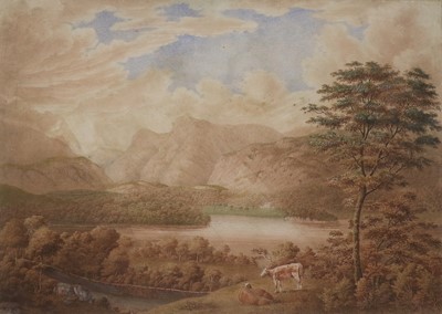 Lot 560 - William Green (1760-1823) "Windermere with...