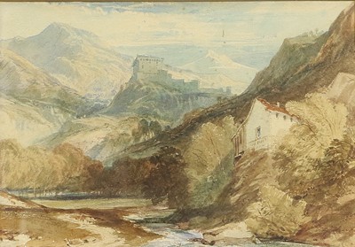 Lot 548 - James Duffield Harding RWS (1798-1863) Alpine...