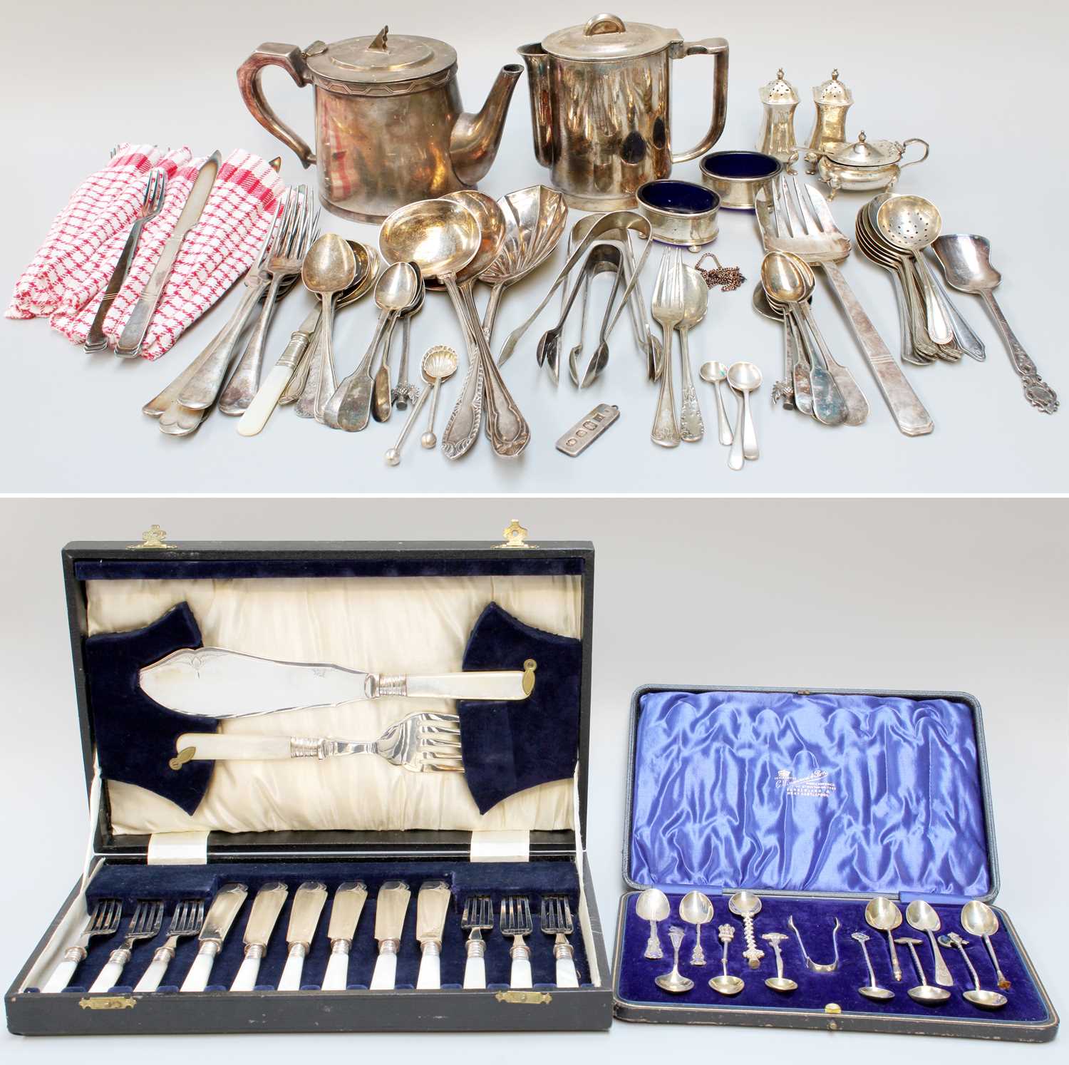 Lot 51 - A Collection of Assorted Silver and Silver...