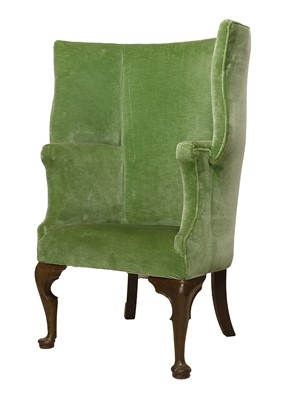 Lot 841 - A George III-Style Barrel-Shaped Armchair,...