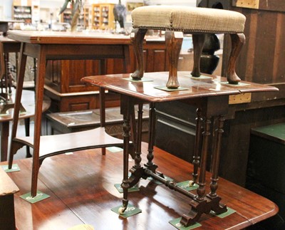 Lot 1234 - A Small Victorian Walnut Drop Leaf Table, 65cm...