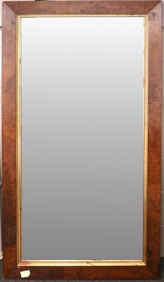 Lot 1385 - A 19th Century Walnut Framed Hall Mirror, the...