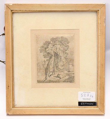 Lot 527 - John Sell Cotman (1782-1942) Study of a ruined...