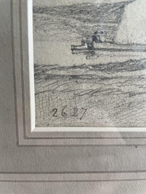 Lot 527 - John Sell Cotman (1782-1942) Study of a ruined...