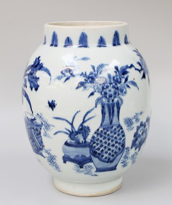 Lot 275 - A Chinese Porcelain Jar, in Transitional style,...