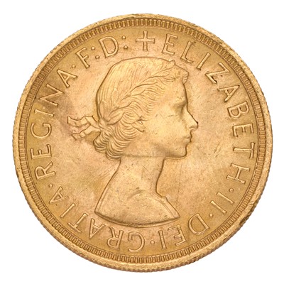 Lot 194 - Elizabeth II, Sovereign 1957; uncirculated...