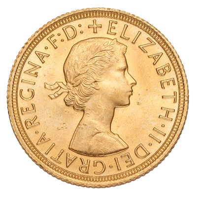 Lot 201 - Elizabeth II, Sovereign 1964; minor scuff to...