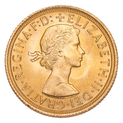 Lot 206 - Elizabeth II, Sovereign 1965; uncirculated...